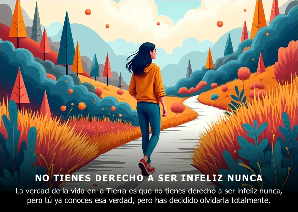 Imagen; No tienes derecho a ser infeliz nunca; Barry Long