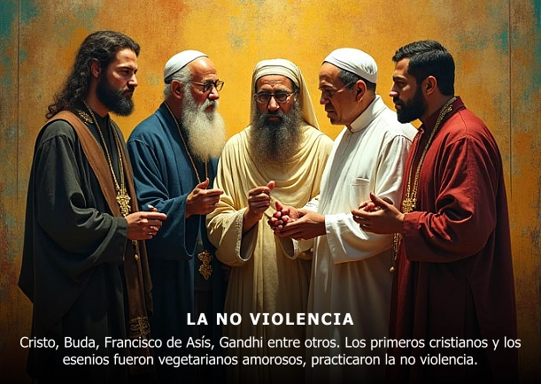 Imagen del escrito; La no violencia, de Jebuna