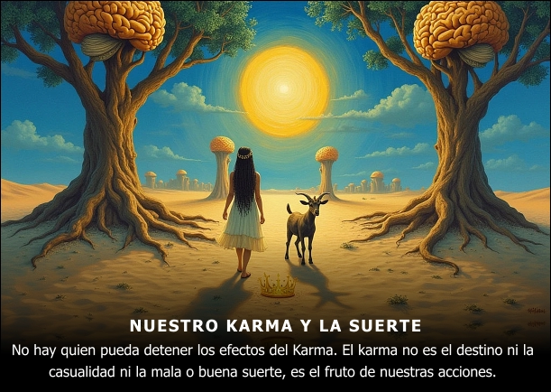 Imagen del escrito; Nuestro karma y la suerte, de Jbn Lie