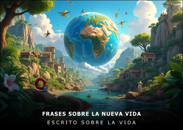 Imagen del escrito; Frases sobre la nueva vida, de Jbn Lie