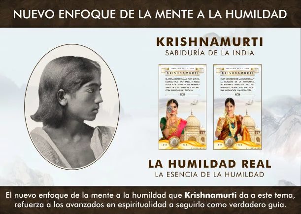 Imagen del escrito; Nuevo enfoque de la mente a la humildad, de Jiddu Krishnamurti
