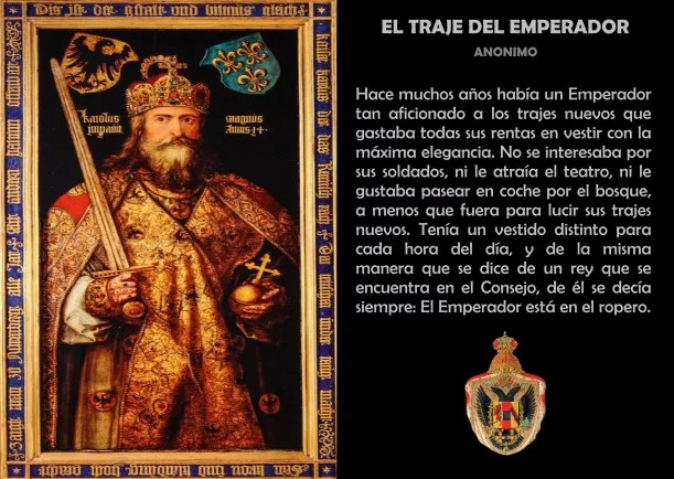 Imagen del escrito; El nuevo traje del emperador, de Cuentos Y Moralejas