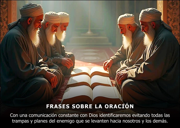 Imagen del escrito; Frases sobre la oración, de Jbn Lie