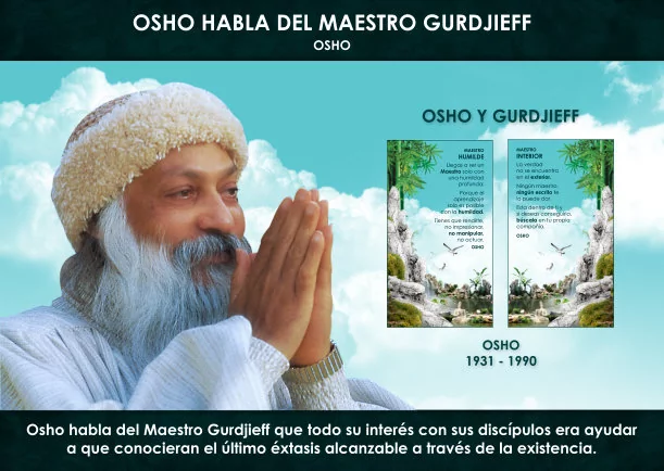 Imagen del escrito; Osho habla del maestro Gurdjieff, de Osho