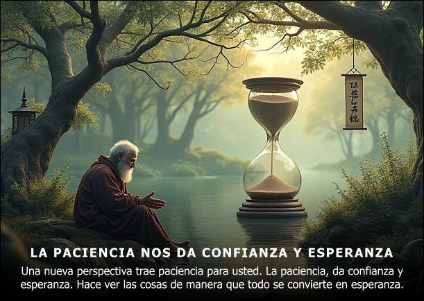 Imagen; La paciencia nos da confianza y esperanza; Jiddu Krishnamurti