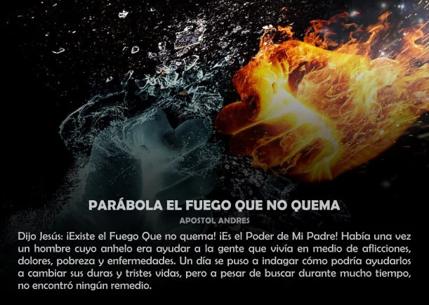 Imagen; Parábola el fuego que no quema; La Biblia