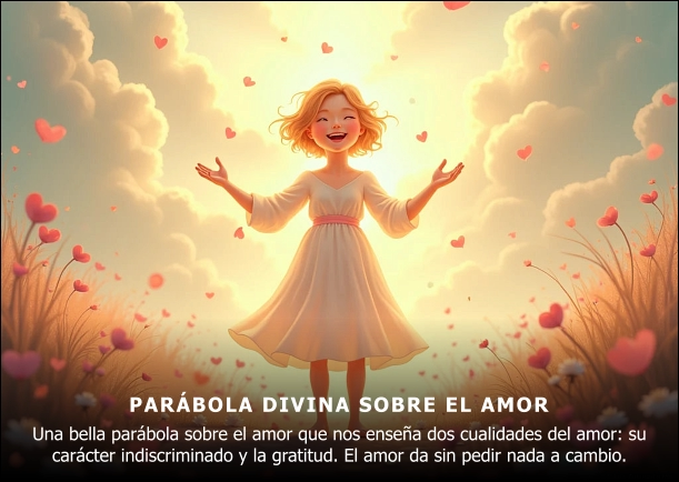 Imagen del escrito; Parábola divina sobre el amor, de Anna Zubkova