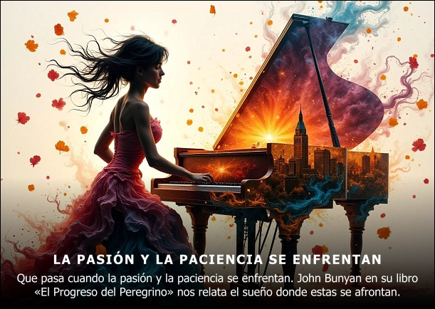 Imagen; La pasión y la paciencia se enfrentan; John Bunyan