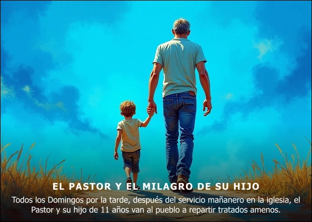 Imagen; El pastor y el milagro de su hijo; Jesus El Cristo