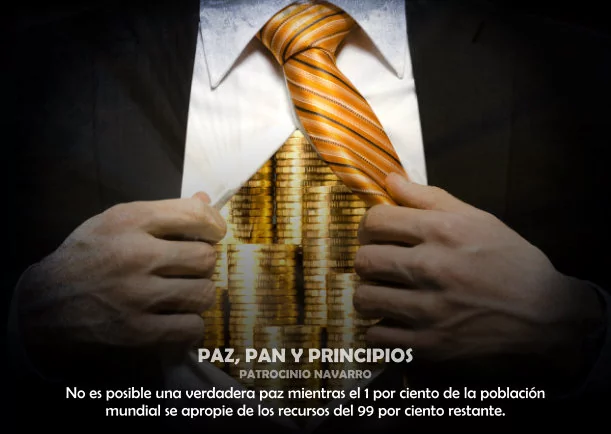 Imagen; Paz, pan y principios; Patrocinio Navarro