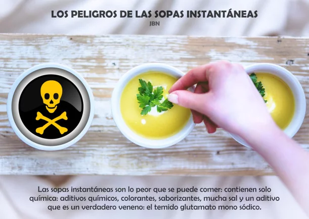 Imagen; Los peligros de las sopas instantáneas; Jbn Lie