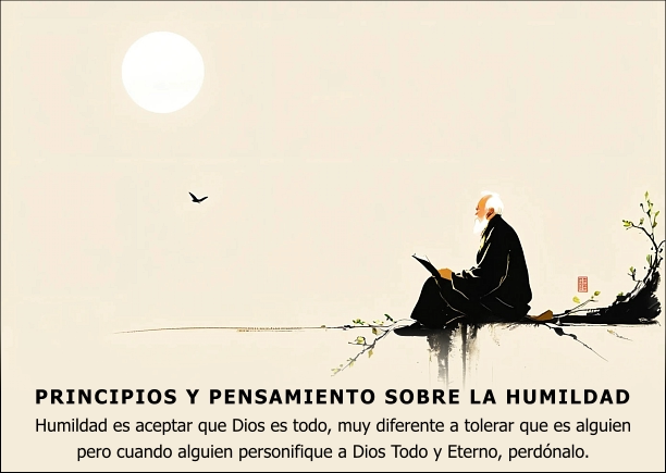 Imagen del escrito; Principios y pensamiento de humildad, de Osho