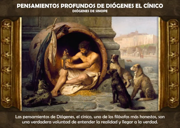 Imagen del escrito; Pensamientos profundos de Diógenes el cínico, de Diogenes De Sinope
