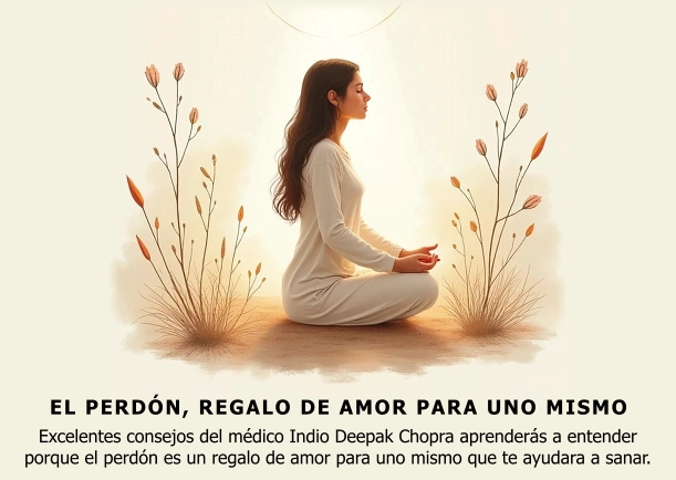 Imagen del escrito; El perdón, regalo de amor para uno mismo, de Deepak Chopra