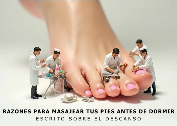 Imagen del escrito; Razones para masajear tus pies antes de dormir, de Jbn Lie