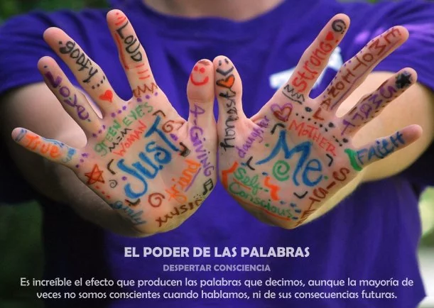 Imagen del escrito; Frases sobre el poder de las palabras, de Jbn Lie