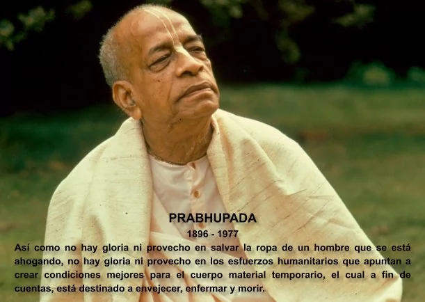 Imagen del escrito; Biografía de Prabhupada, de Srila Prabhupada