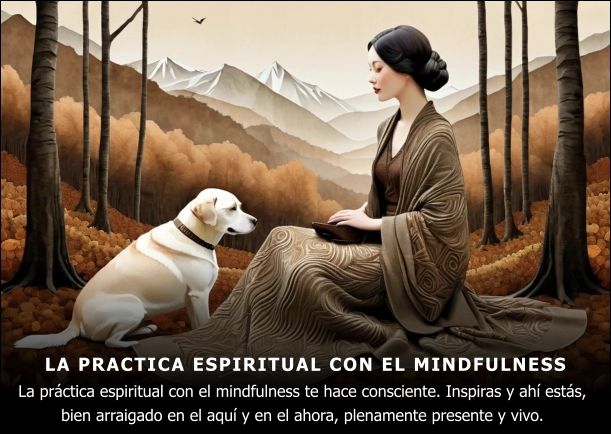 Imagen del escrito; La practica espiritual con el mindfulness, de Thich Nhat Hanh