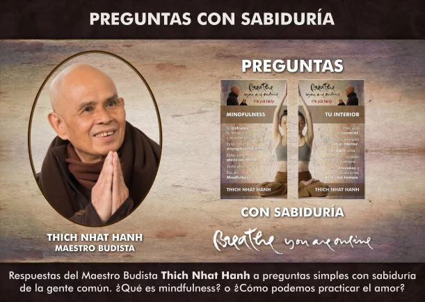 Imagen del escrito de Thich Nhat Hanh