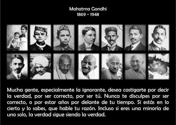 Imagen; Que hable tu razón; Mahatma Gandhi