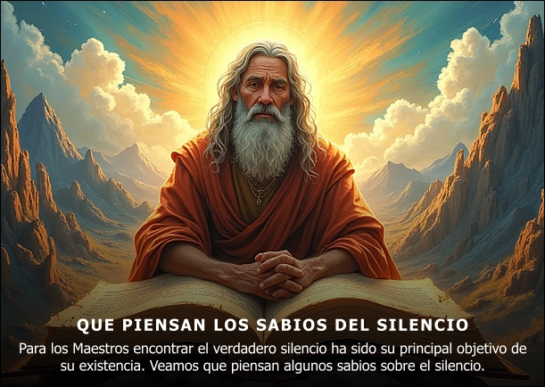 Imagen; Que piensan los sabios del silencio; Jbn Lie