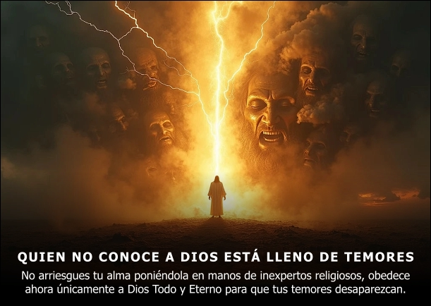 Imagen del escrito; Quien no conoce a Dios teme, de Jebuna