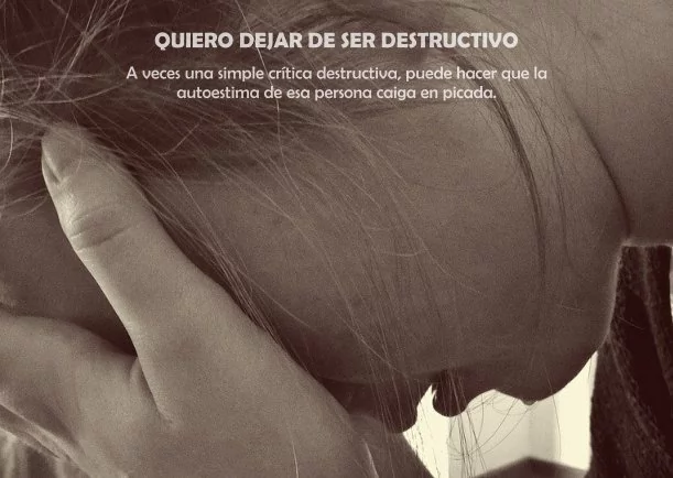 Imagen del escrito; Reflexión: Quiero dejar de ser destructivo, de Jbn Lie