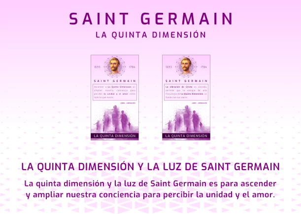 Imagen del escrito; La quinta dimensión y la luz de Saint Germain, de Saint Germain