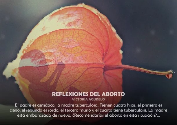 Imagen del escrito; Reflexiones del aborto, de Osho