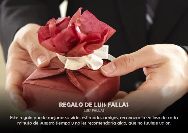 Imagen del escrito; Regalo de Luis Fallas, de Luis Fallas