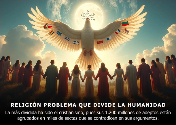 Imagen del escrito; Religión problema que divide la humanidad, de Alberto Arcila