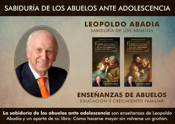 Imagen del escrito; Sabiduría de abuelos para la adolescencia, de Leopoldo Abadia