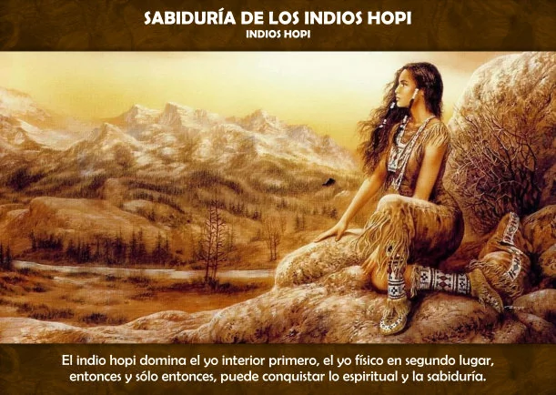 Imagen del escrito; Sabiduría de los indios Hopi, de Indios Hopi