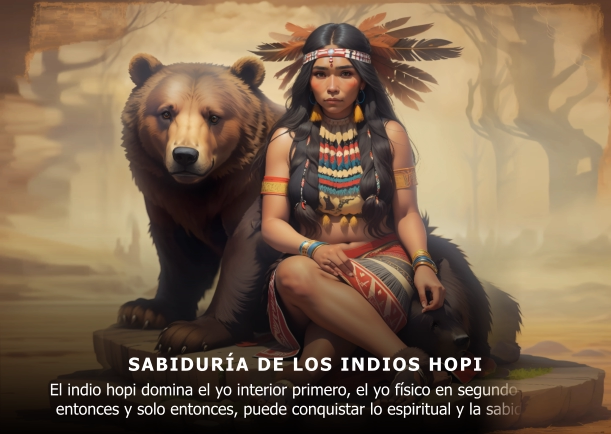 Imagen del escrito; Sabiduría de los indios Hopi, de Indios Hopi