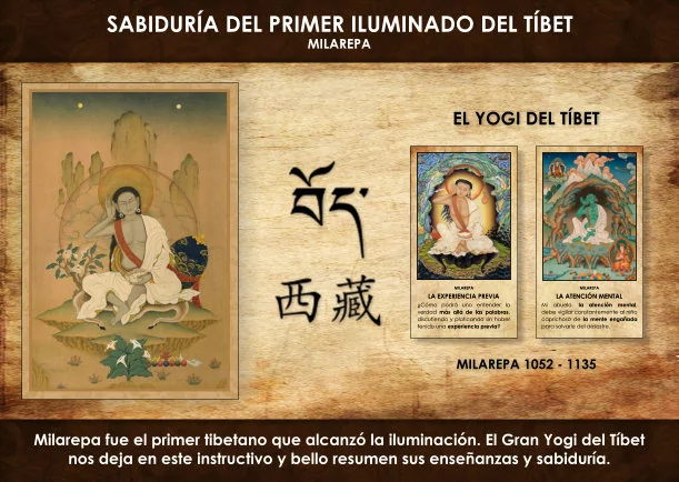 Imagen del escrito; Sabiduría del primer iluminado del Tíbet, de Milarepa