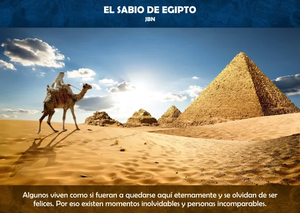 Imagen; El sabio de Egipto; Cuentos Y Moralejas