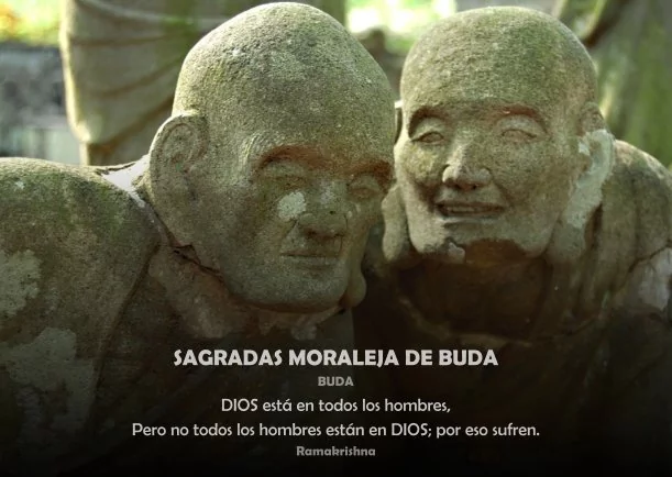 Imagen del escrito; Sagradas moraleja de Buda, de Buda