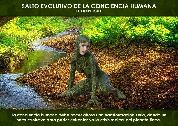 Imagen del escrito; Salto evolutivo de la conciencia humana, de Eckhart Tolle