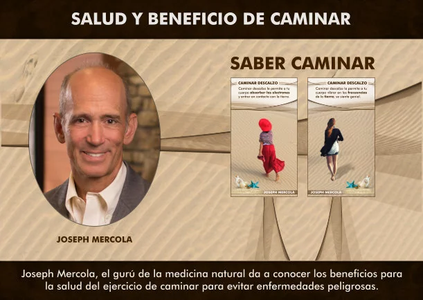 Imagen del escrito; Salud y beneficios del ejercicio de caminar, de Joseph Mercola