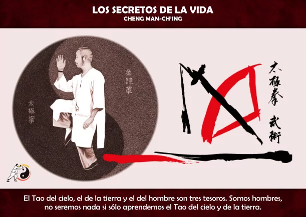 Imagen del escrito; Los secretos de la vida, de Cheng Man Ching