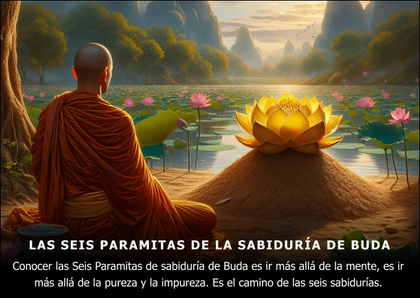 Imagen del escrito; Las Seis Paramitas de sabiduría de Buda, de Thich Nhat Hanh