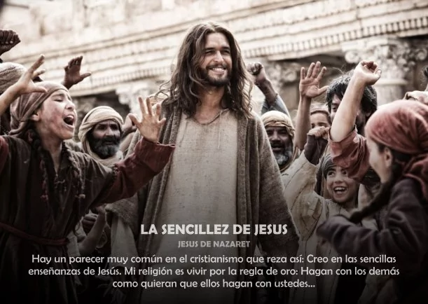 Imagen del escrito; La sencillez de Jesús, de Jesus El Cristo