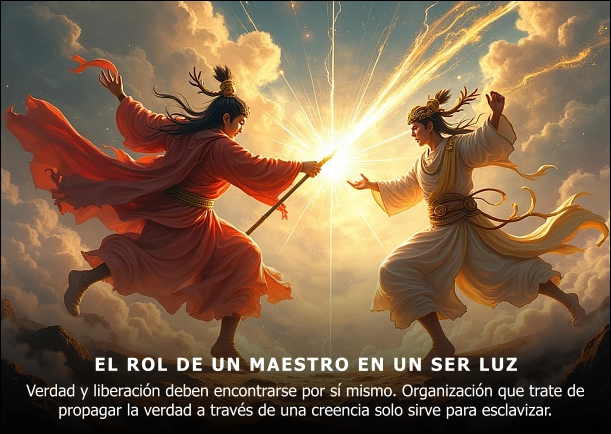 Imagen; El rol de un Maestro, ser luz; Jiddu Krishnamurti