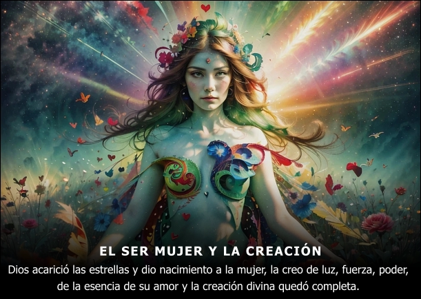 Imagen; Ser Mujer y la creación; Akashicos