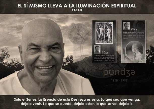 Imagen del escrito; El Si mismo lleva a la Iluminación Espiritual, de Papaji