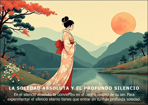 Imagen del escrito; Silencio absoluto en la profunda soledad, de Osho