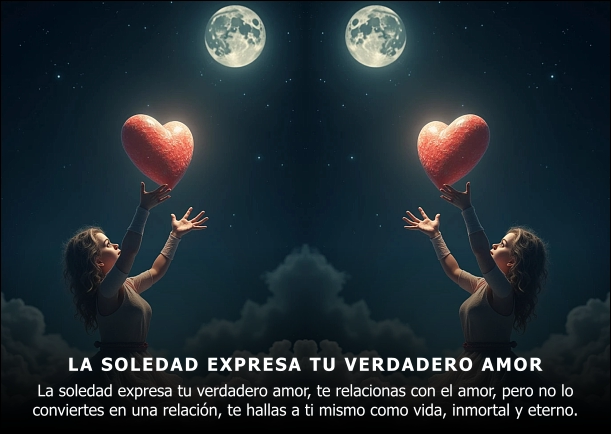 Imagen del escrito; La soledad expresa tu verdadero amor, de Paulo Coelho