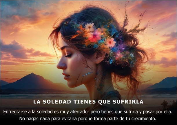 Imagen del escrito; La soledad tienes que sufrirla, de Osho