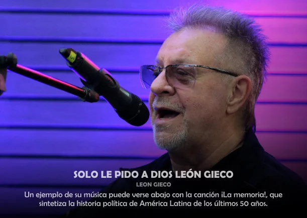 Imagen del escrito de Leon Gieco