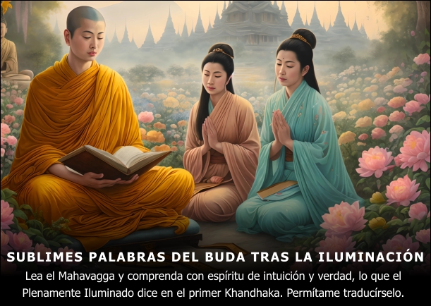 Imagen; Sublimes palabras del Buda tras la iluminación; Buda